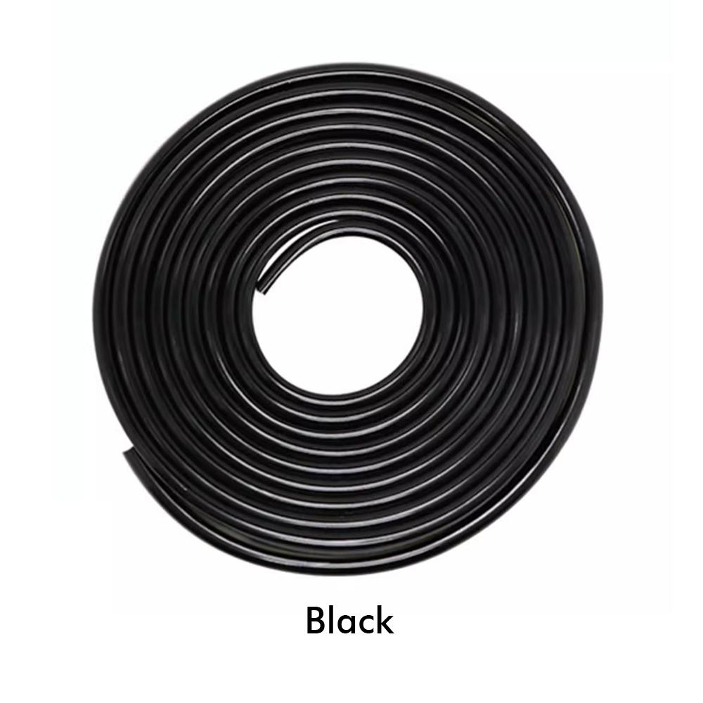 5M Car Door Edge Guard Trim Moulding Strip Rubber Anti Scratch Universal U Type Transparent Seal Protector Styling Adhesive Interior Mirrors 6