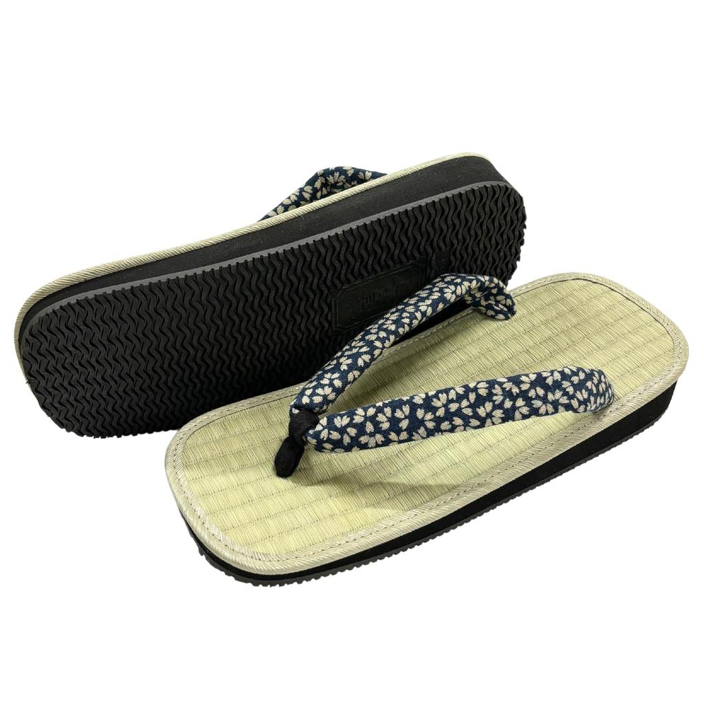 Setta Zori Large Size Shigi Ame Sole Rush Grass 30cm Cherry Blossom 1 Shaku 4L [Edo Ten] (Japanese sandals) Men's