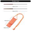Folded Chopsticks with Storage Pouches Wood Handle Creative Shape Chopsticks for Easy Carrying