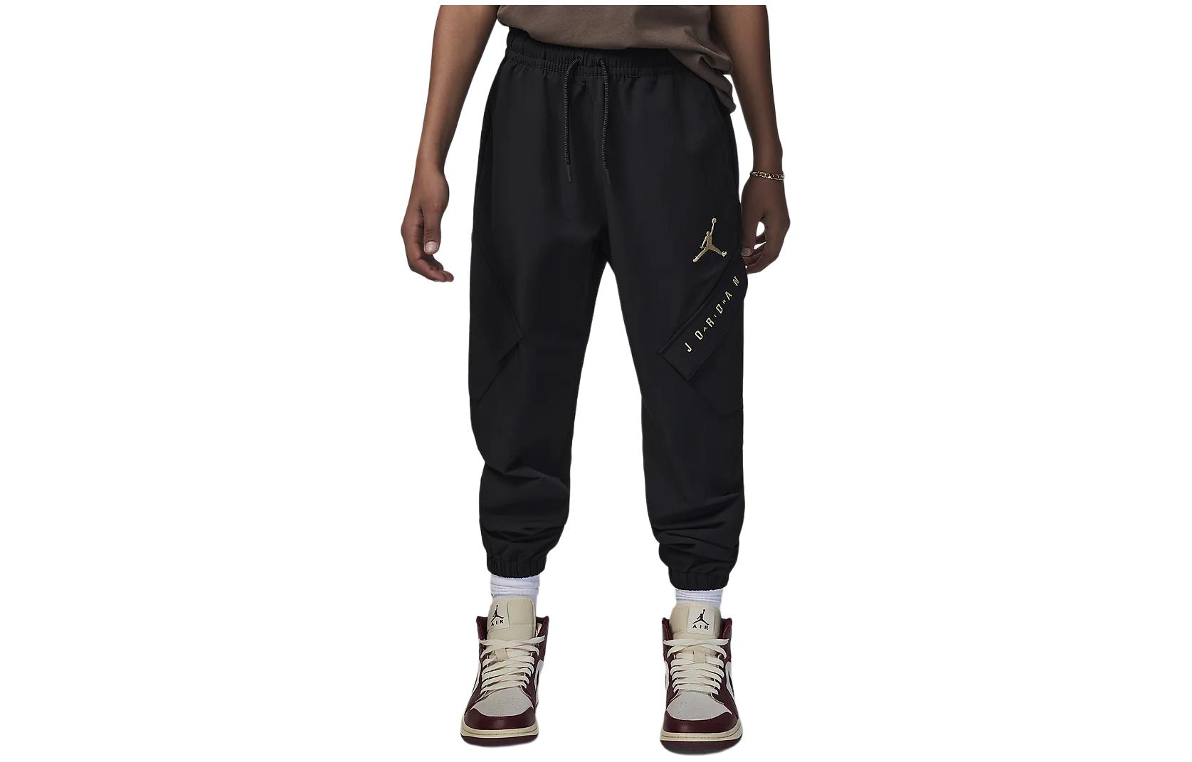Kids Jordan Knitted Sweatpants MJ Chinese New Year Black HJ8052-010 L