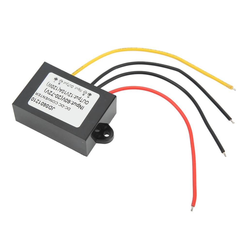 DC Buck Converter Module IP67 Waterproof Voltage Regulator Buck Converter 20‑72V Input 12V 10A 120W