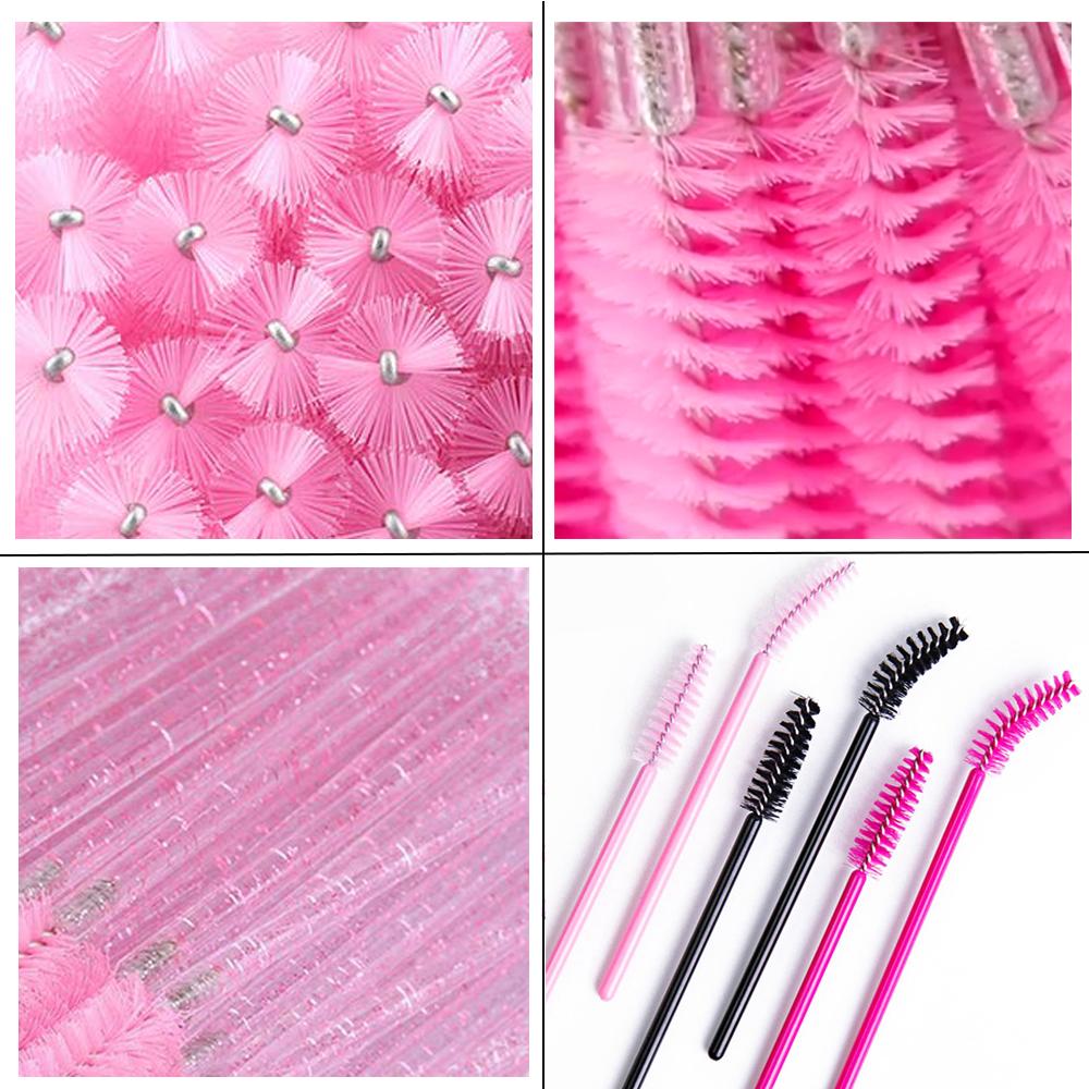 50/100/300/500 uds. Cepillos para Cejas Pestañas Rastrillos para Pestañas Aplicadores de Varitas de Máscara para Extensión de Pestañas Herramienta de Maquillaje LAUKISS