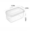 Food Storage Container with Airtight Lid for Refrigerator Freezer Use BPA Free Food Grade Plastic Durable Kitchen Organization Box