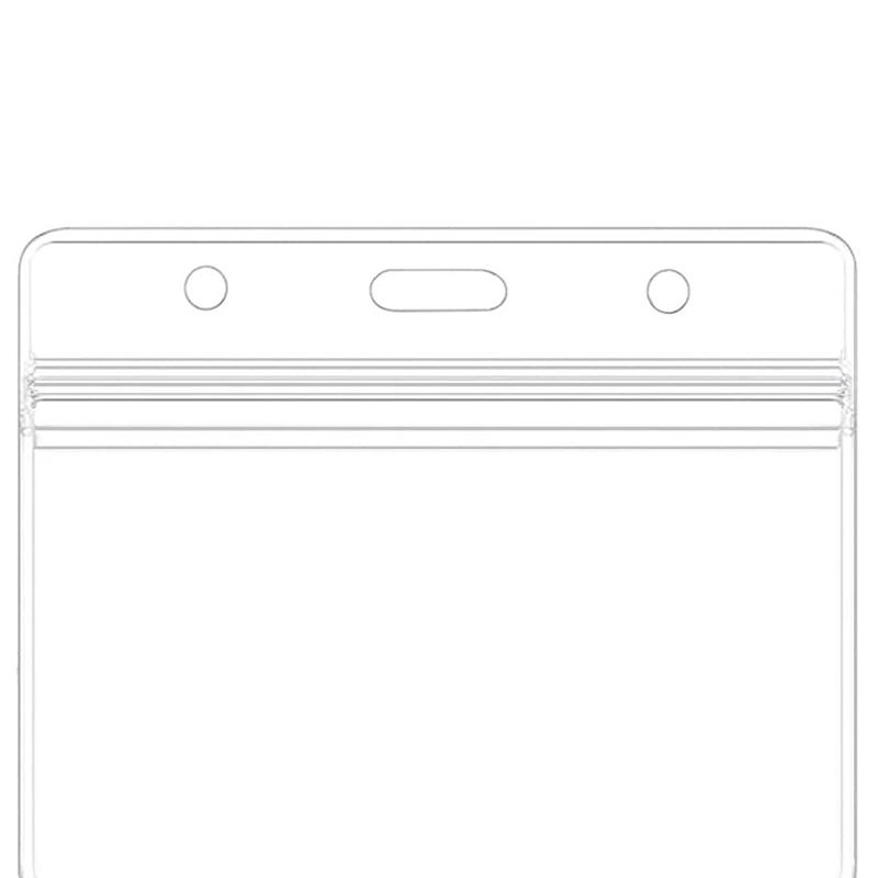 10Pcs Transparent Id Card Holder Waterproof Id Card Holder Badge Sealed Document Protection School Supplies Nurse Accessories