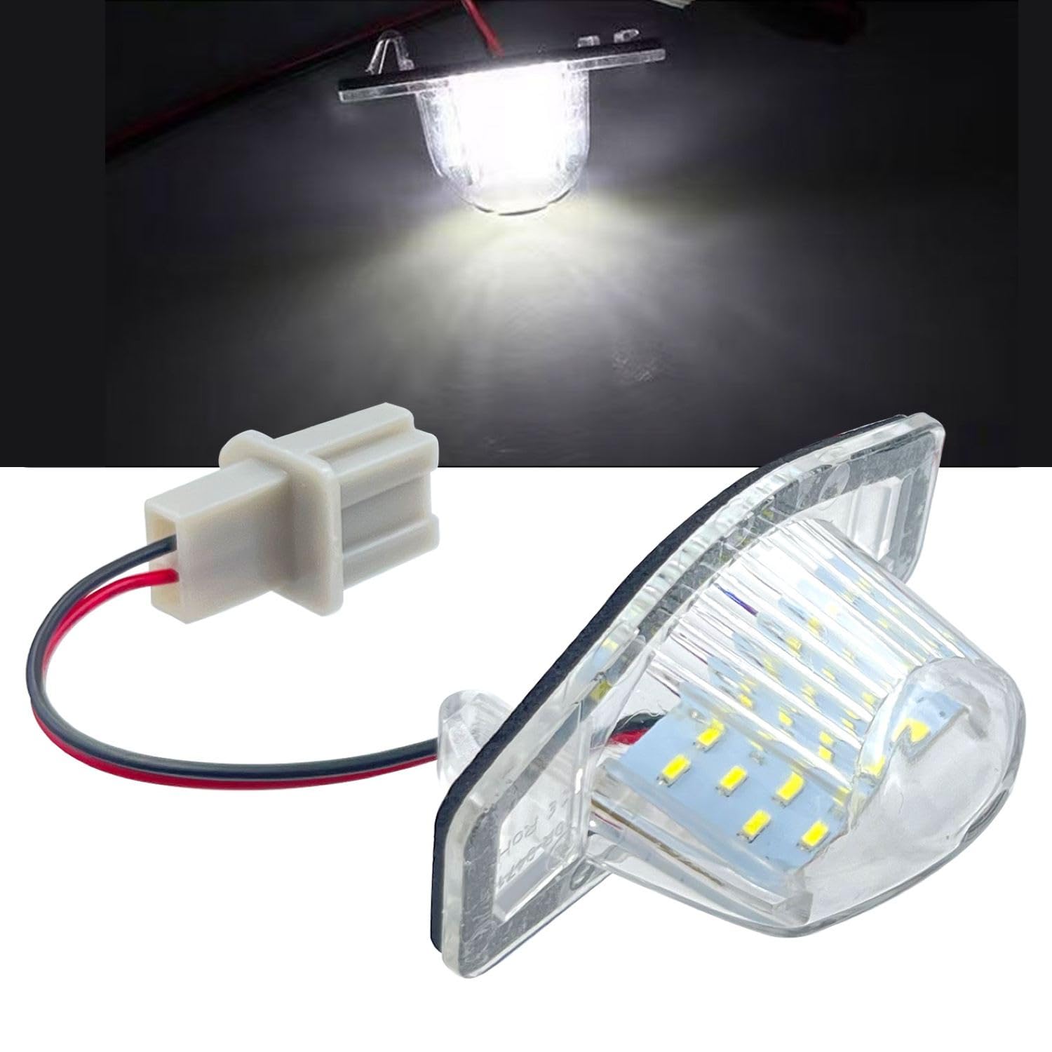 

KKLM Светодиодный фонарь подсветки номерного знака для Honda N Series JF1 Honda N Series (N-BOX/N-ONE/N-WGN) белый