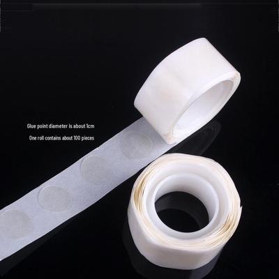 Super Sticky Transparent Double-Sided Balloon Glue Dots – No Trace, 100 Pcs/Roll for Decoration