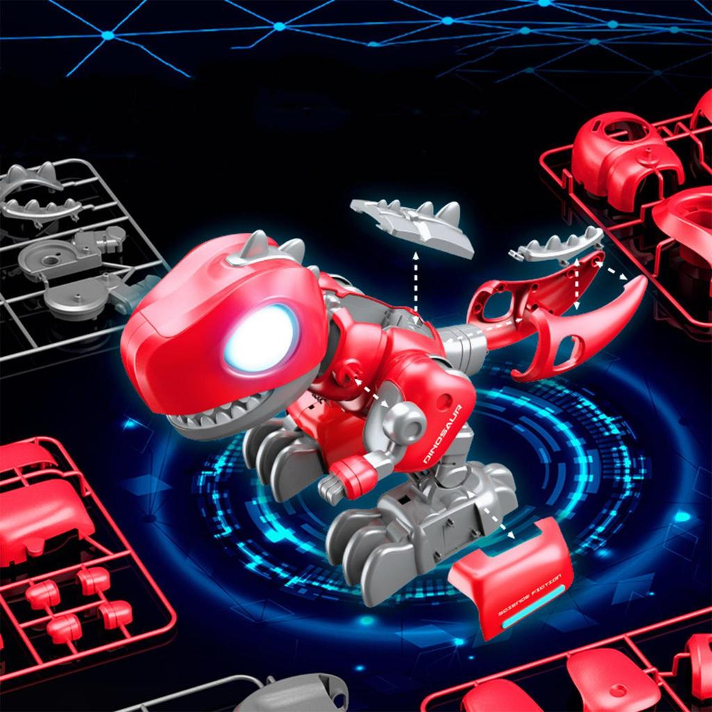 Mechanical Dinosaur Toy Electric Tyrannosaurus Rex Assembling Walking Robot