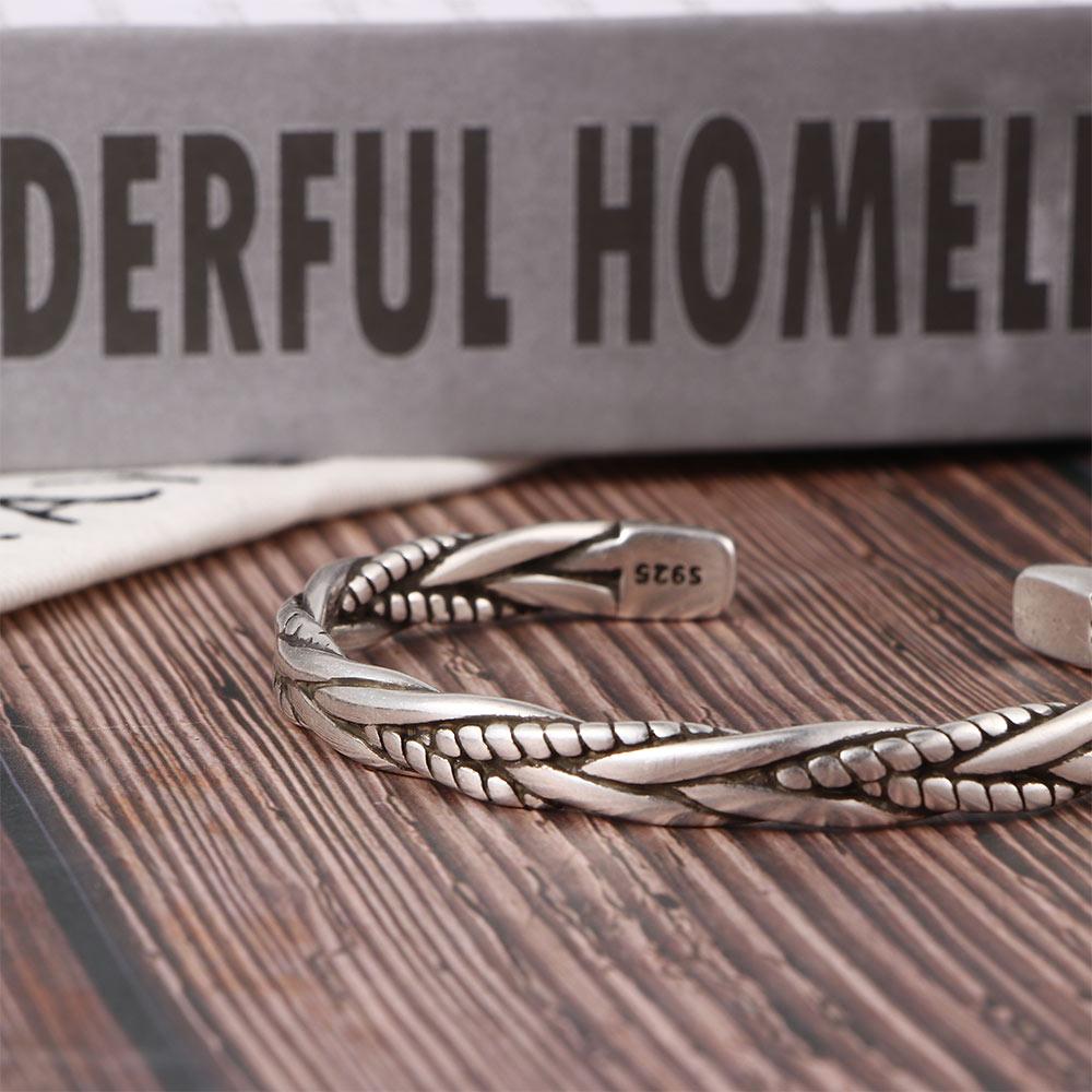 New Geometric Men Simple Women Silver Color Fashion Jewelry Bangles Twisted Opening Bracelets