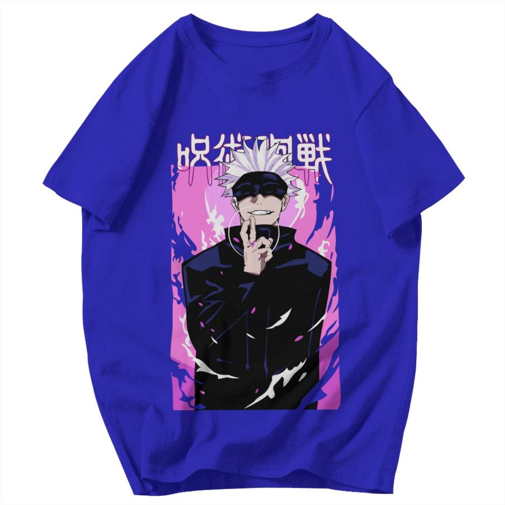 Men T Shirt Anime Jujutsu Kaisen Satoru Gojo Vintage Funny Gifts Y2K Graphic Anime Unisex Clothes T Shirts