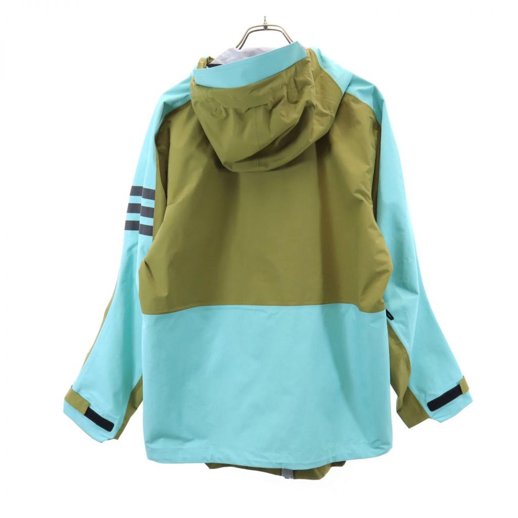 Adidas TERREX Nylonowa kurtka M Khaki kaptur Męska Używana