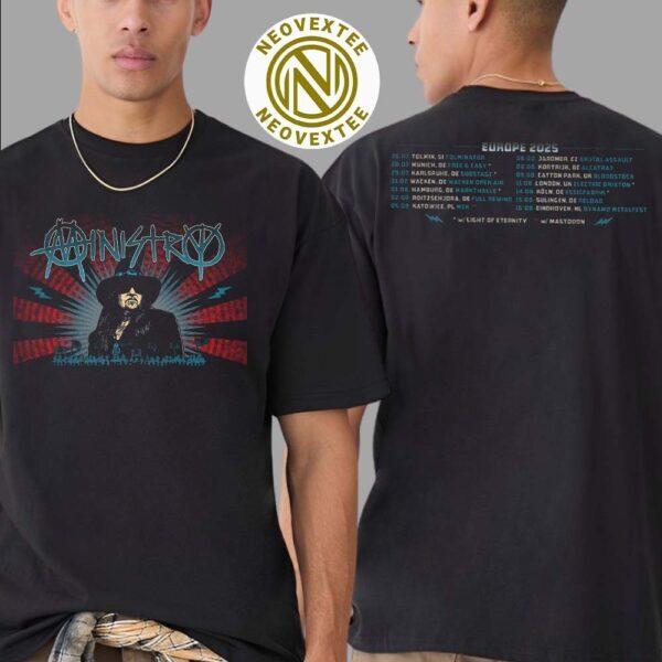 Ministry Europe Summer Tour 2025 Dates List On July 26 2025 Two Sided T-Shirt M