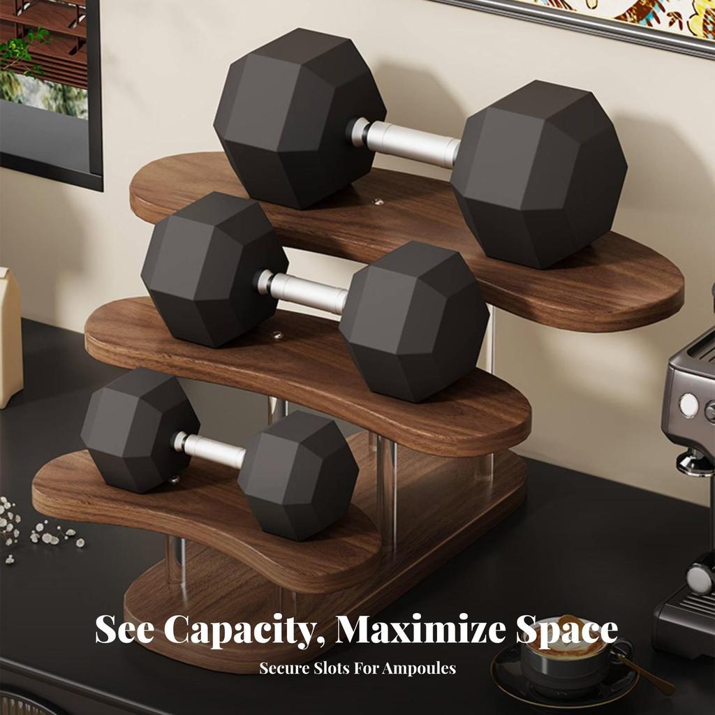 3-Tier Desk Shelf Organizer Compact Office Storage Rack Easy Access