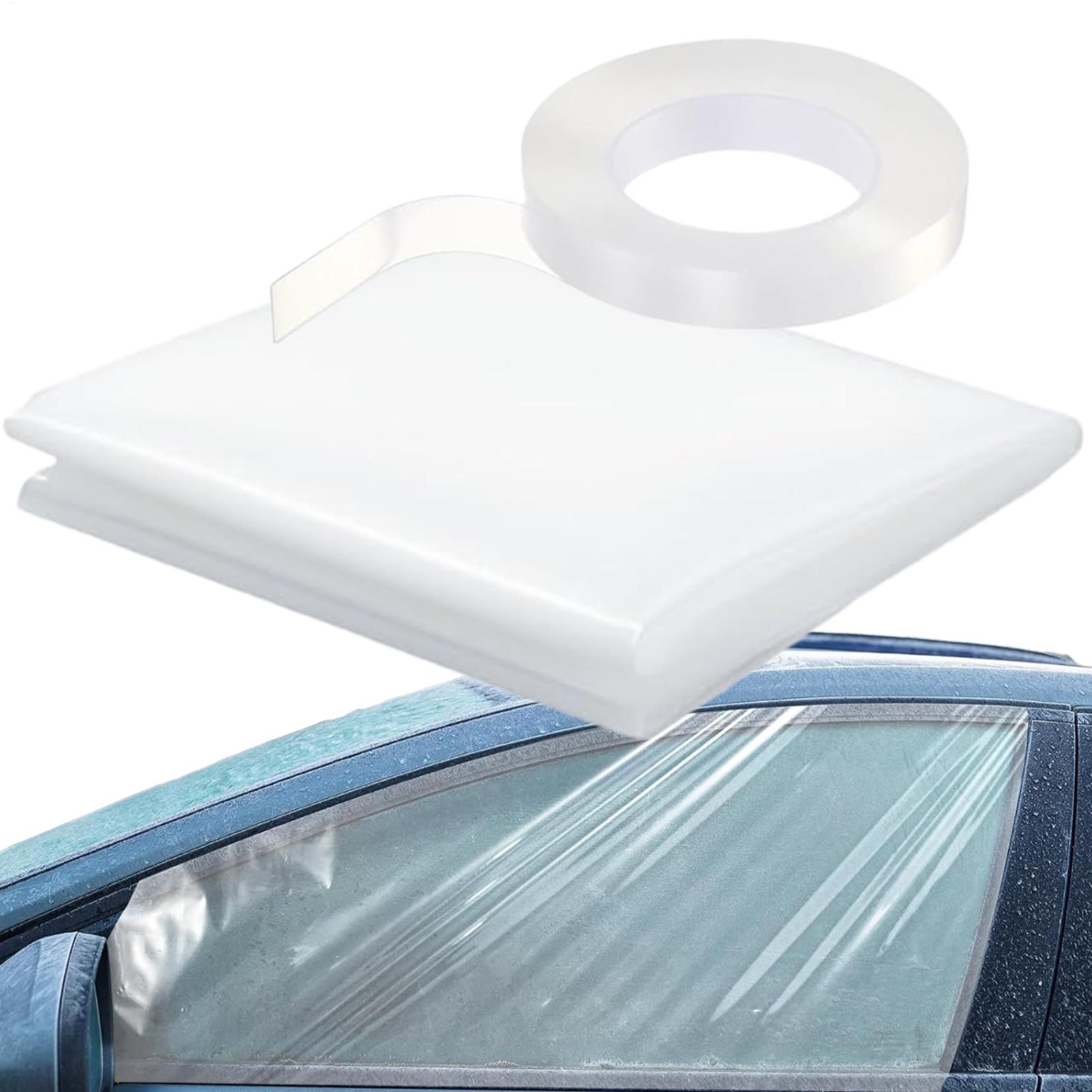 

Временный набор для ремонта автомобильного стекла Защитная крышка для разбитого автомобильного окна Прозрачная ПВХ пленка с двусторонним скотчем Временная оконная пленка China Mainland