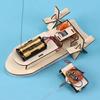 Wood Color Wooden Car Toy 3D Assemble RC Cars New DIY Boat Car Model