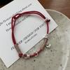 Pure Handmade Quality 925 Sterling Silver Cord Woven Circle Beads Beaded Women Bracelet Fine Jewelry