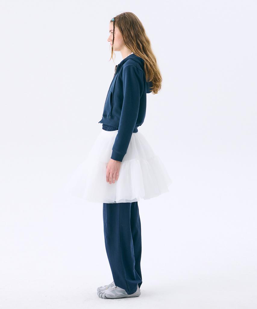 Junejune Space Mini Hood Zip-Up_Navy(Mini Hood Zip-Up_Navy)(