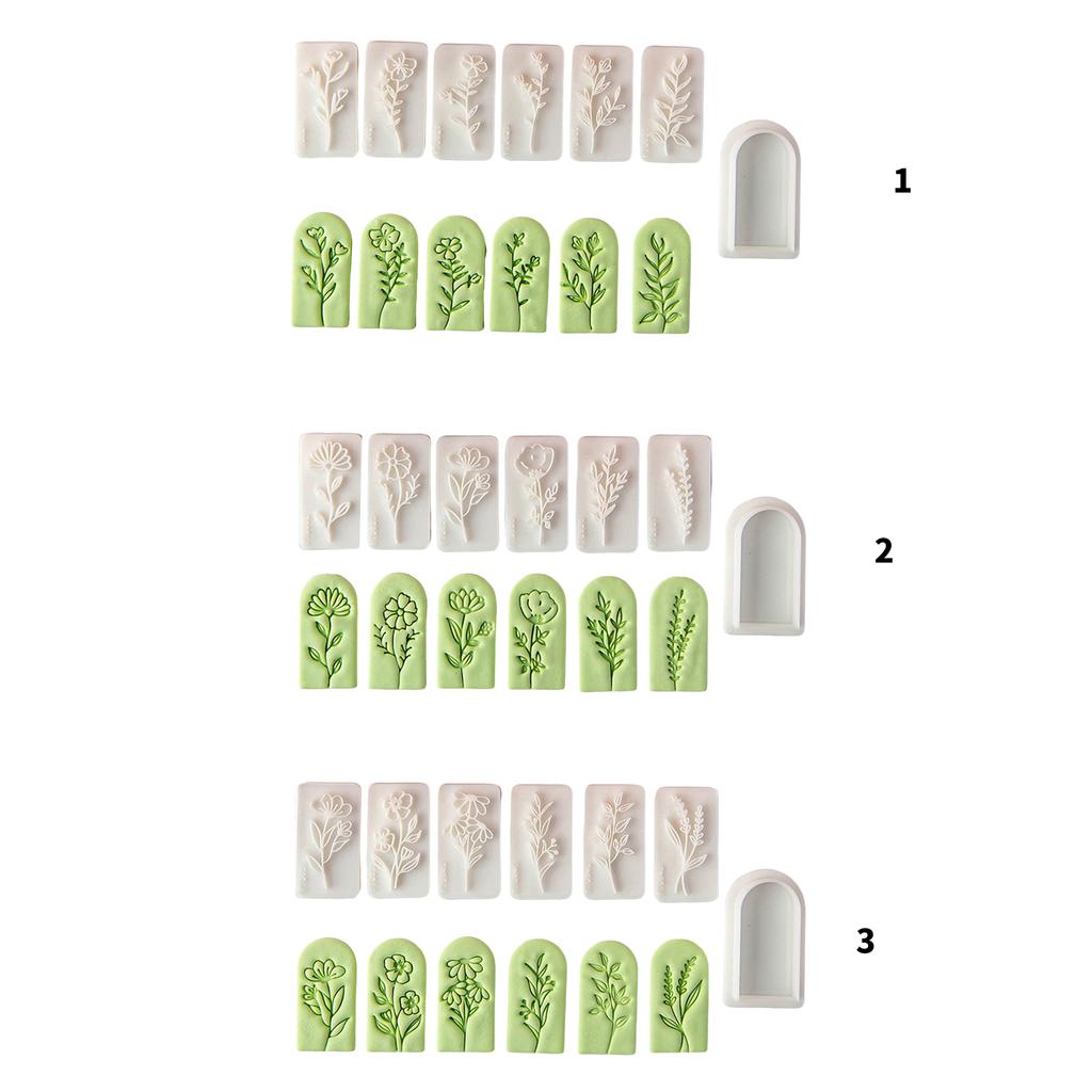 7 Piece DIY Craft Tool Set for Creating Floral Polymer Clay Earrings Accessory Tool Jewelry Mould for Hobbyists