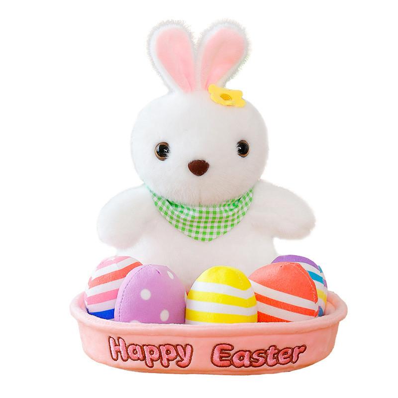 

Plush Easter Bunny Toy With Soft Polyester Fiber For Kids And Collectors