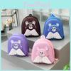 Cute Bear Backpack For Toddlers With Adorable Cartoon Design And Hard Shell Available In Pink Purple Blue And Brown For School