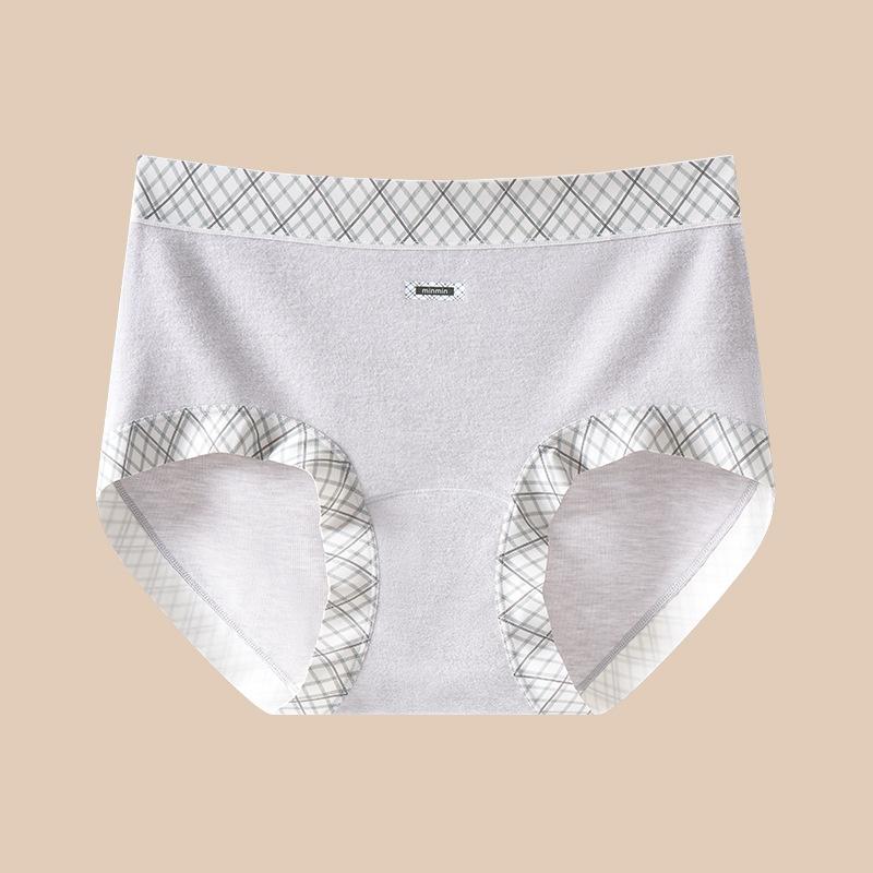 Female Autumn and Winter Hair Warm Cotton Breathable Without A Mark Not Clip Hip Waist Triangle Briefs