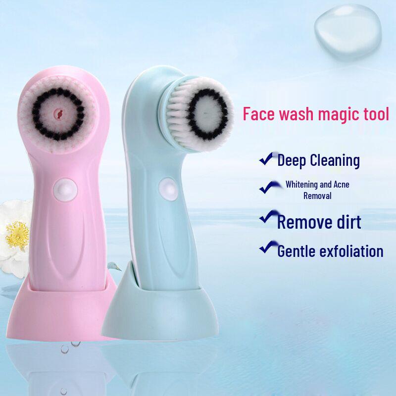 Waterproof Electric Facial Cleansing Brush - Blackhead Removal & Pore Cleanser