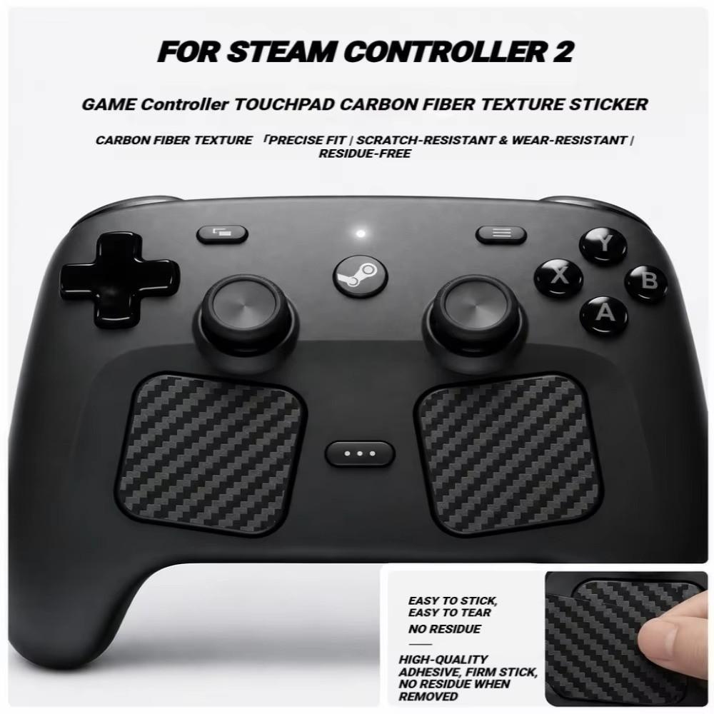 2 st repfria pekplattklistermärken Skyddande hud för Steam Controller 2 Speltillbehör