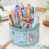 6 Girds Ferris Wheel 360° Rotating Pen Holder Roomy Charming Pencil Storage Box Desktop Organizer School Office Stationery