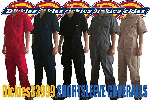 Dickies Short Sleeve Coveralls "33999" Color: Gray Size: L (Cash On Delivery Available)