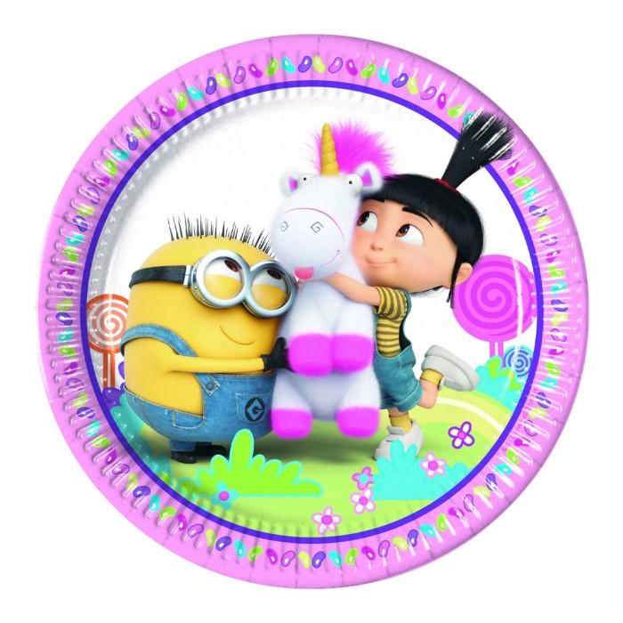 Despicable Me Paper Fluffy Party Plates