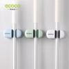 Plastic Bathroom Mop Hook Holder With Adhesive Strong Fixing For Kitchen And Toilet Storage