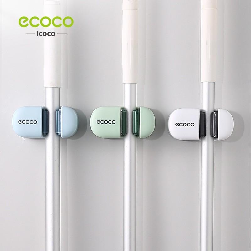 Plastic Bathroom Mop Hook Holder With Adhesive Strong Fixing For Kitchen And Toilet Storage