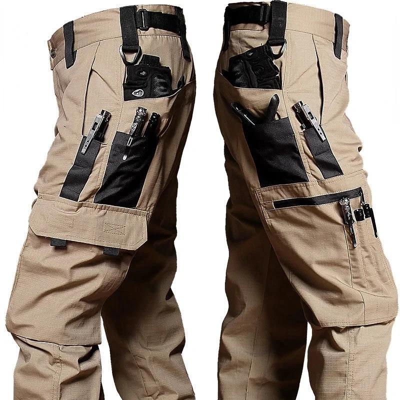 Harvest Day Slijtvaste Werkbroek Man Meerdere Zakken Rechte Cargo Broek Outdoor Jogging Tactische Broek Lente Herfst Casual Broek L