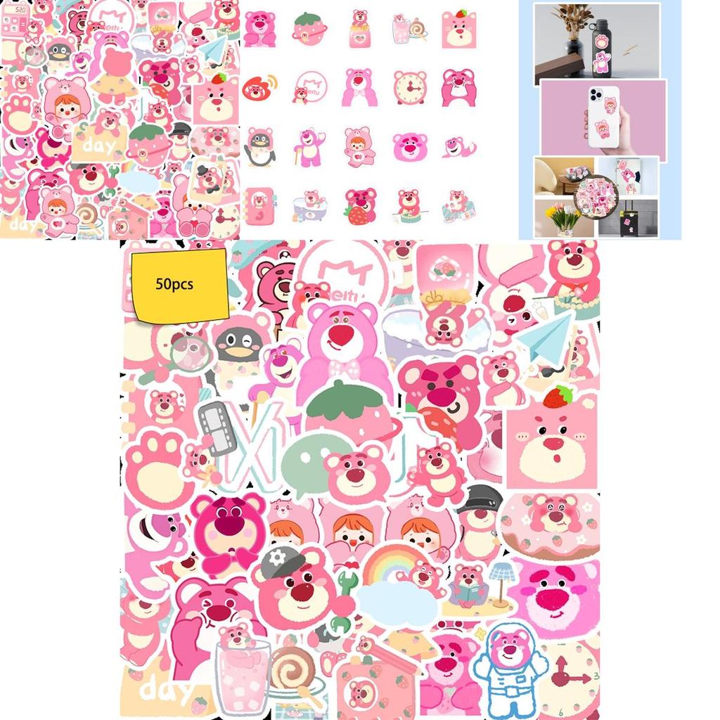 50pcs Lotso Stickers Waterproof Reusable Decor Laptop Graffiti Kid Diy Gift
