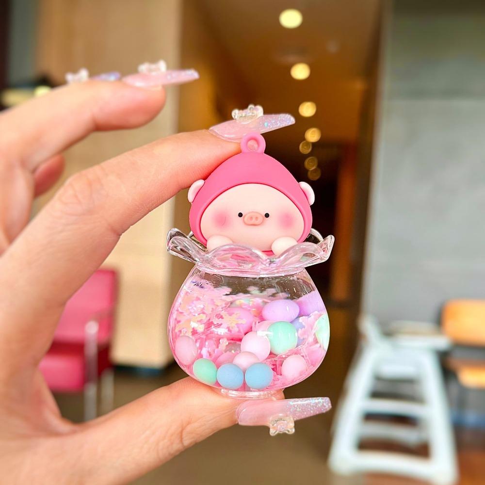 

Мигающая свинка Настольная свинка Украшения Сделай сам Декорация Миниатюрные фигурки розовый