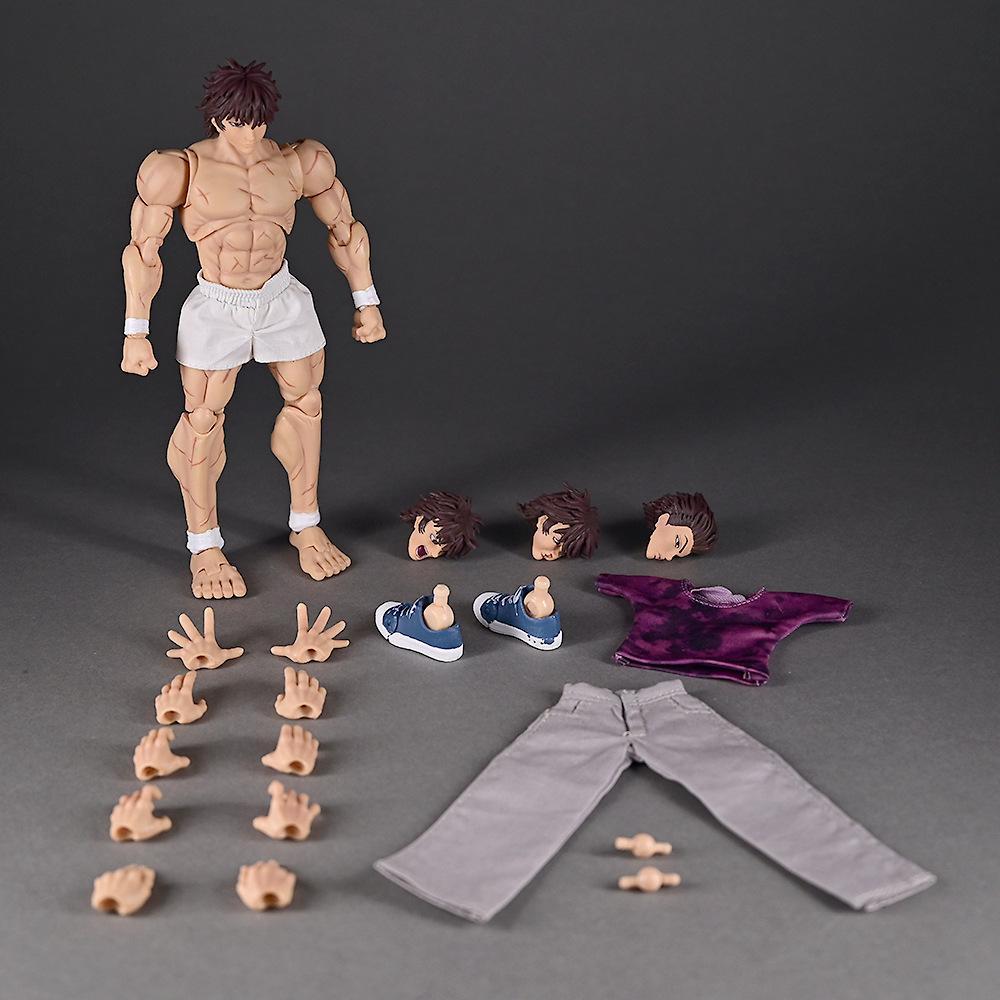 Hanma Baki 1/12 Comic Ghost Back Edition Grappler Baki Figure Movable Doll Model Super Accessories Are Extremely Playable