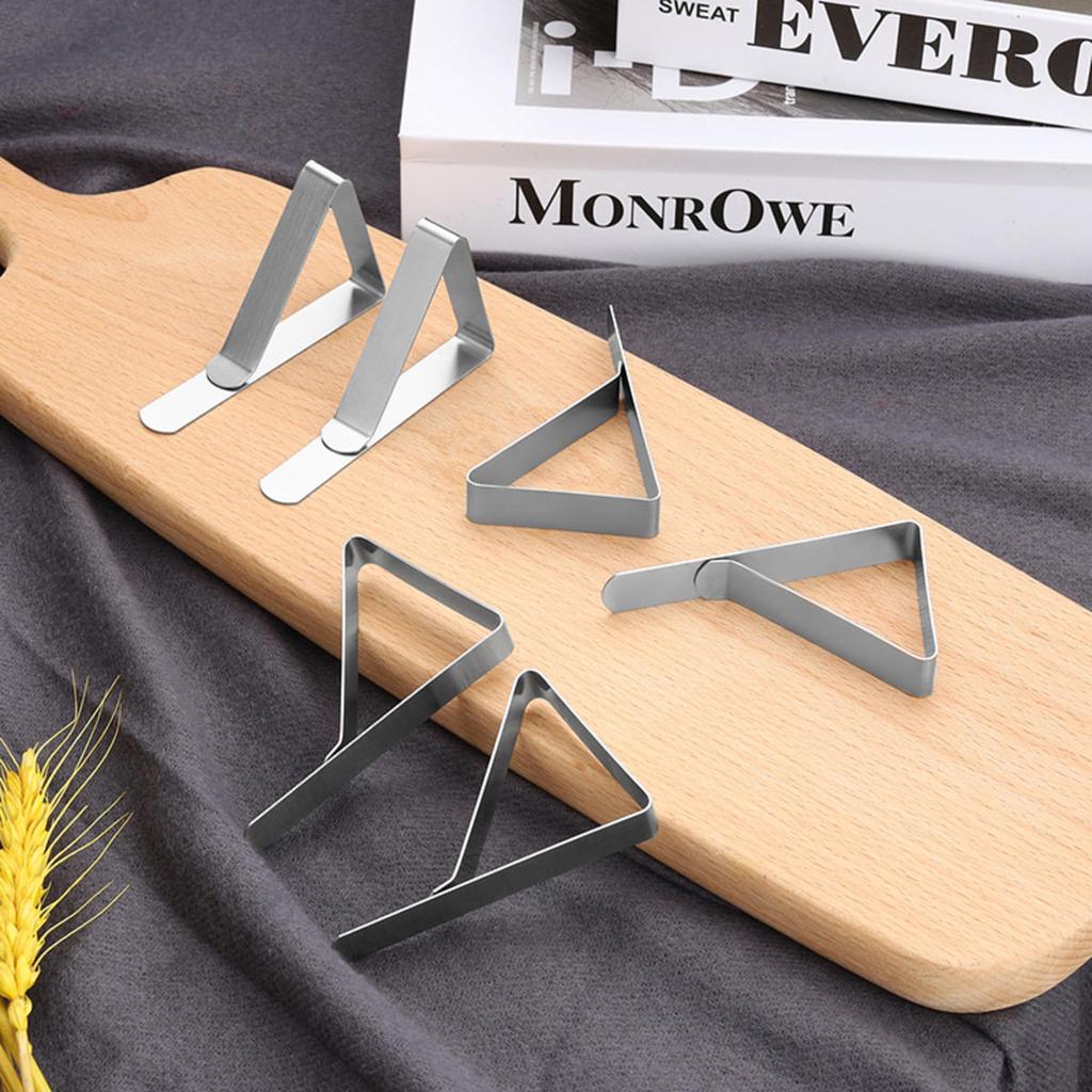 Stainless Steel Anti-Slip Tablecloth Clips Non-slip Tables Cover Securing Clamps  Wedding Camping Promenade Table Cover Clip
