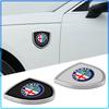 1Pcs 3D Metal Auto Door Shield Emblem Car Body Badge Sticker Styling For Alfa Romeo 147 159 Giulietta Giulia Mito Spider Alpha Nheadrest