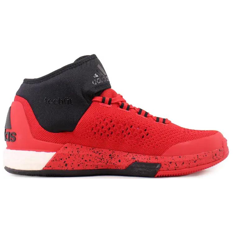 Adidas Crazylight Boost Trendy Sports Non-Slip Durable High-Top Basketball Shoes Men Sneakers Red D69449