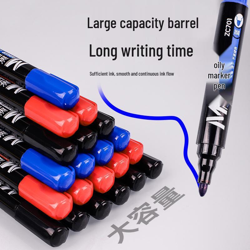 Waterproof Quick-Dry Oil-Based Broad Tip Marking Pen for Express Logistics