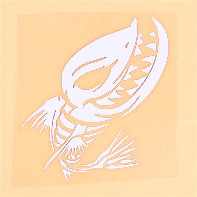 Car Body Stickers Shark Skeleton Motorcycle Decors Fish Bone Auto Decoration Vinyl Film Car Sticker
