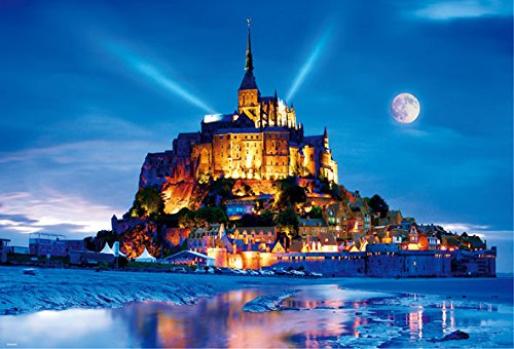 

1000 Piece Jigsaw Puzzle World Heritage Mont Saint-Michel ~Light Up~ (49x72cm)