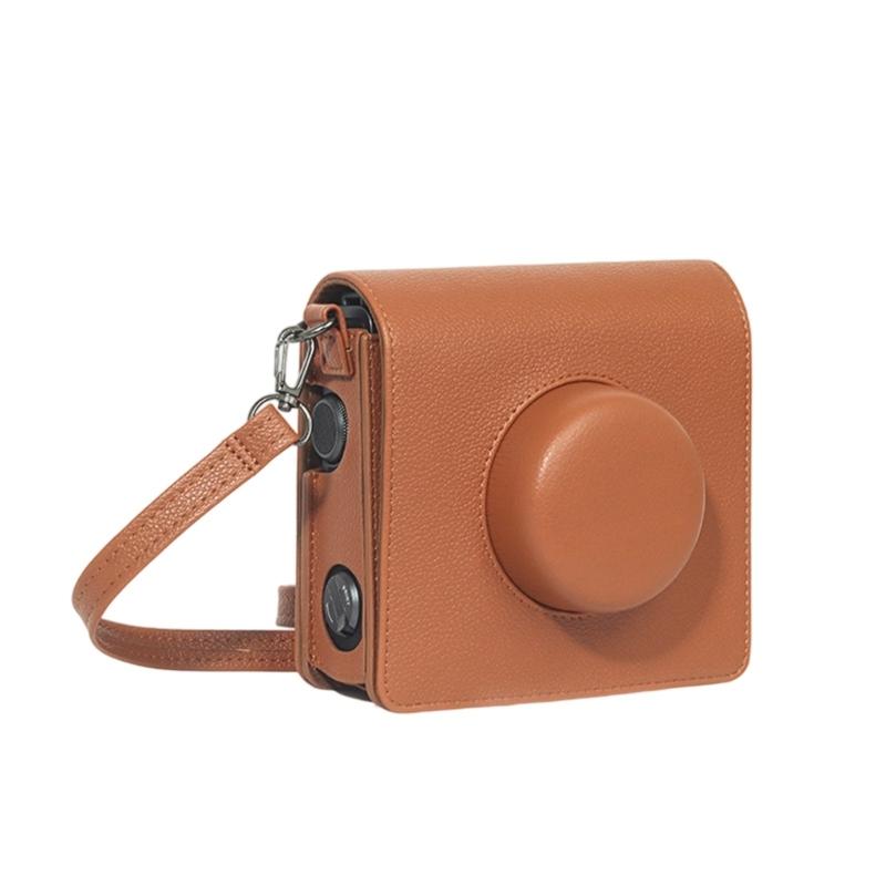 

Scratchproof Camera Protective Shell Travel Friendly Design Practical Camera Housing Leather Texture for WIDE Evo коричневый