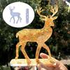 Christmas Deer Resin Silicone Mold Deer Ornaments Epoxy Resin Mold for Casting Car Home Decorations Christmas Supplies