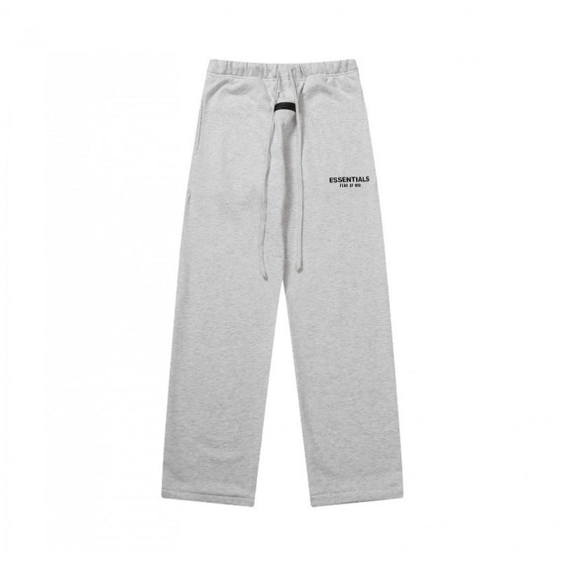 ESSENTIALS Season 8 Flock Print Track Pants Men Women Streetwear Casual Sweatpants