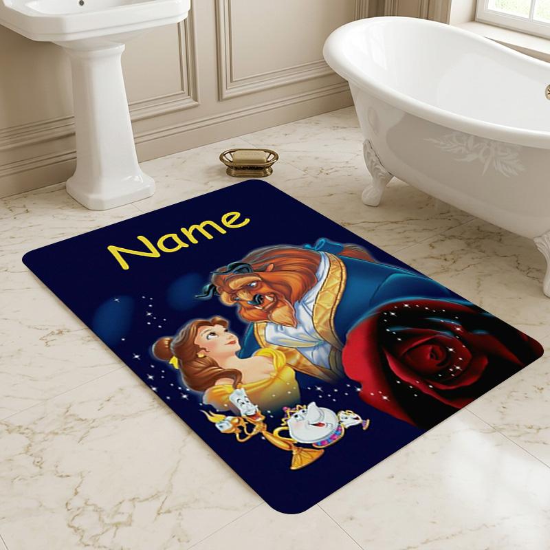 Personalized Name Princess Dreams Living Room Non-Slip Area Rug Soft Carpet for Bedroom Kids Playroom Sofa,Office Home Decor Doormat