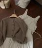 Women's Retro Japanese Knitted Cardigan - Soft, Short, Lazy Style for Spring & Autumn