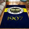 Eredità Fenerbahçe: Tappetini per pavimenti con stampa a motivi del 1907 Zerbino Cuscino per sedia da ufficio per stanza