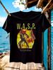 Rock Band Grafik T-Shirt - Schwarz mit kräftigem W.A.S.P. & "The Last Command" Design - Heavy Metal Band T-Shirt für Konzerte