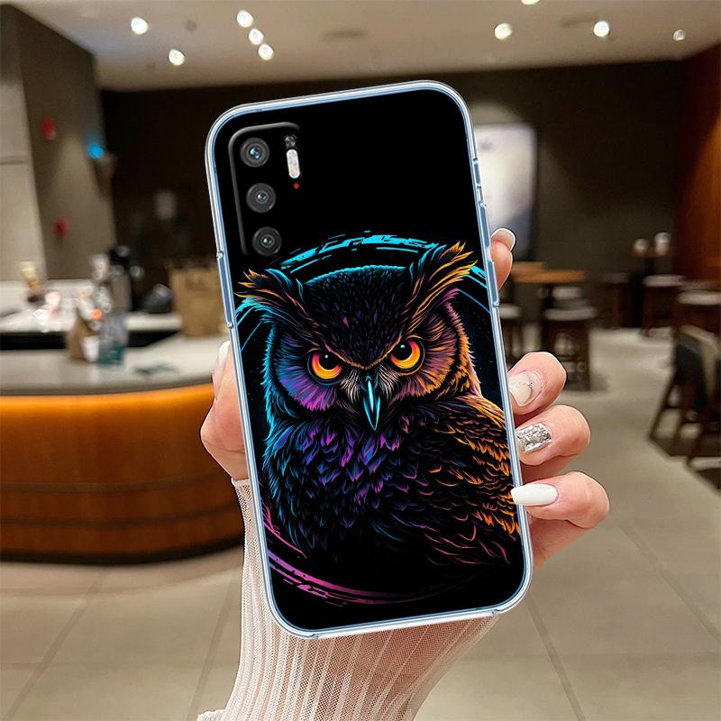 NH14 Cartoon Art Owl Phone Case for LG K22 K30 K40 K40S K41 K42 K50 K50S K51 K51S K52 K61 K62 K71 K92 Q60 Q61 V40 V50 V60