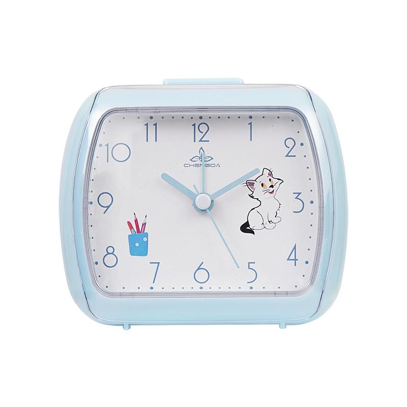 

Милый детский маленький будильник, студенческий прикроватный ночник-часы, простые часы, многоцветные настольные часы